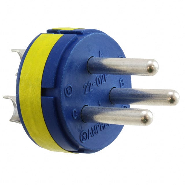 97-22-2P CONN MALE INSERT 3P SOLDER CUP