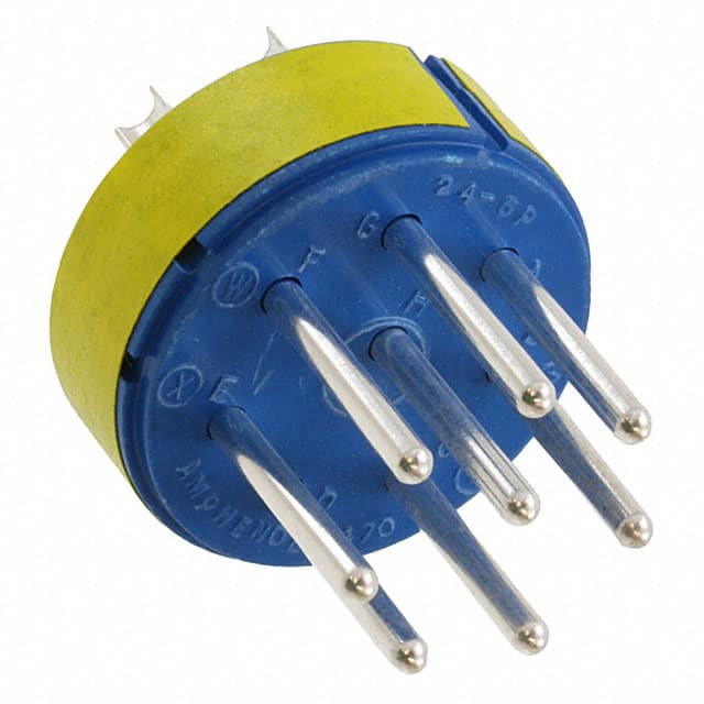 97-24-6P CONN MALE INSERT 8P SOLDER CUP