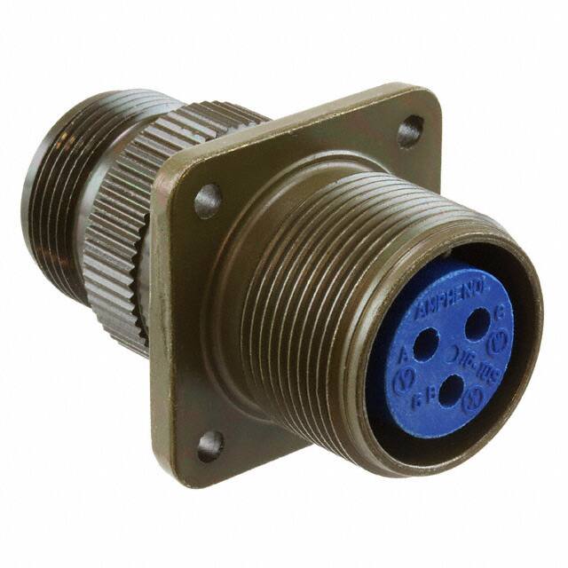 97-3100A-16-10S CONN RCPT FMALE 3P SILV SLDR CUP
