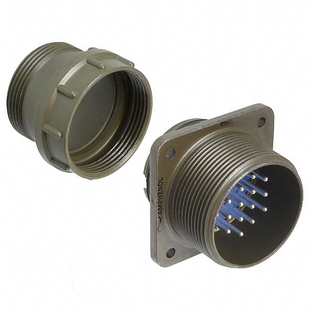 97-3100A-22-14P CONN RCPT MALE 19P SILV SLDR CUP