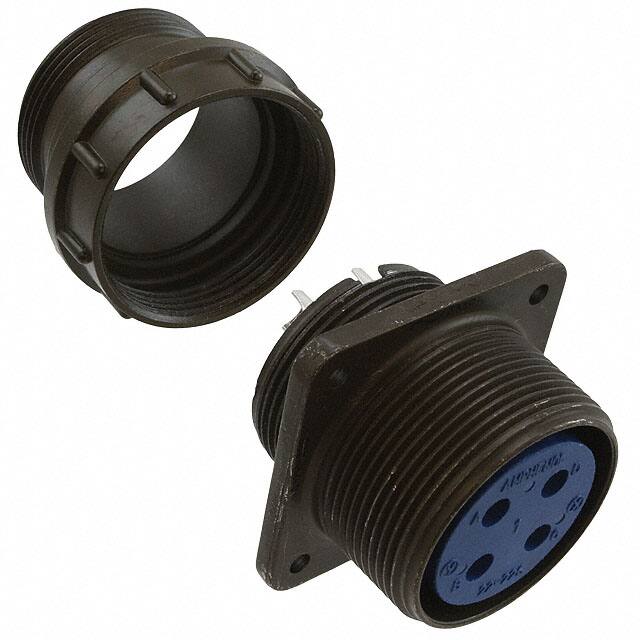 97-3100A-22-22S CONN RCPT FMALE 4P SILV SLDR CUP