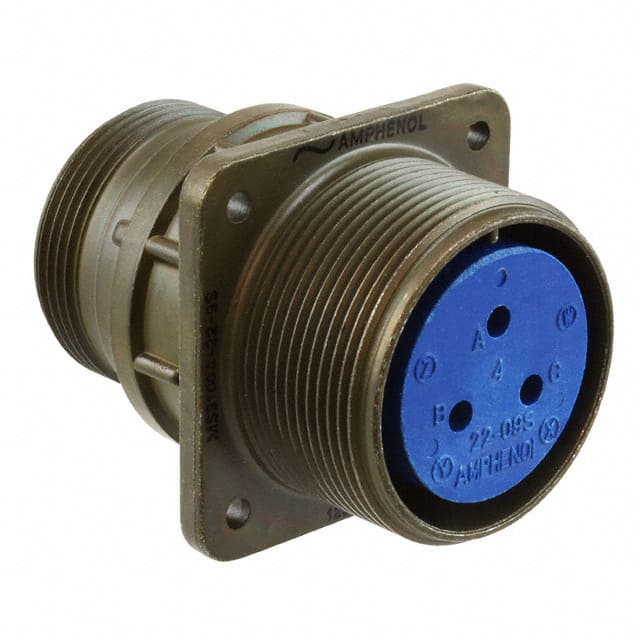 97-3100A-22-9S CONN RCPT FMALE 3P SILV SLDR CUP