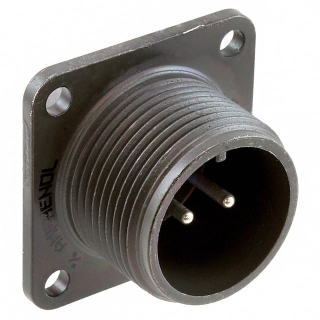 97-3102A-14S-9P CONN RCPT MALE 2P SILV SLDR CUP