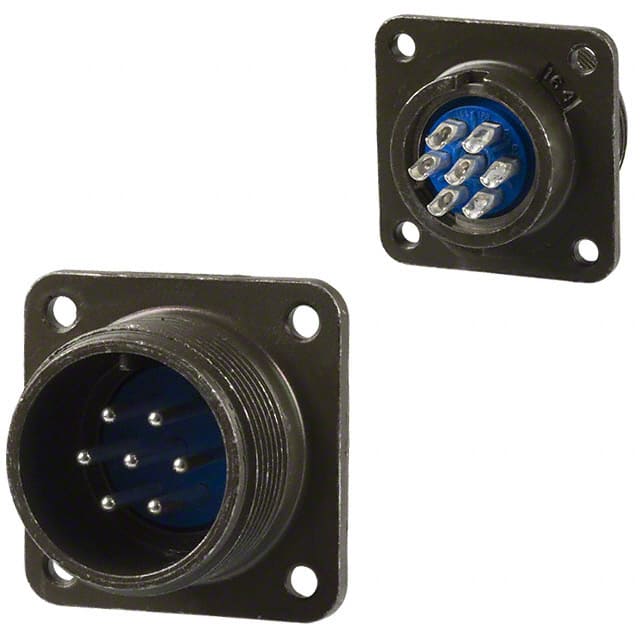 97-3102A-16S-1P CONN RCPT MALE 7P SILV SLDR CUP