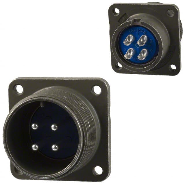 97-3102A-18-10P CONN RCPT MALE 4P SILV SLDR CUP
