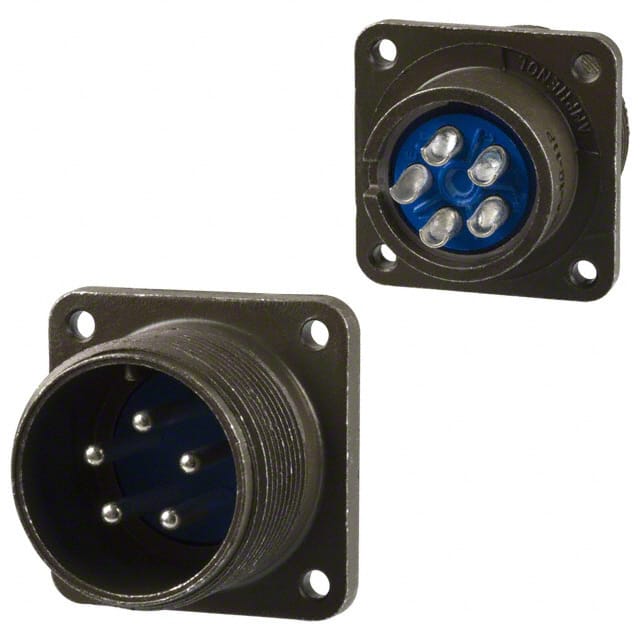 97-3102A-18-11P(946) CONN RCPT MALE 5P SILV SLDR CUP