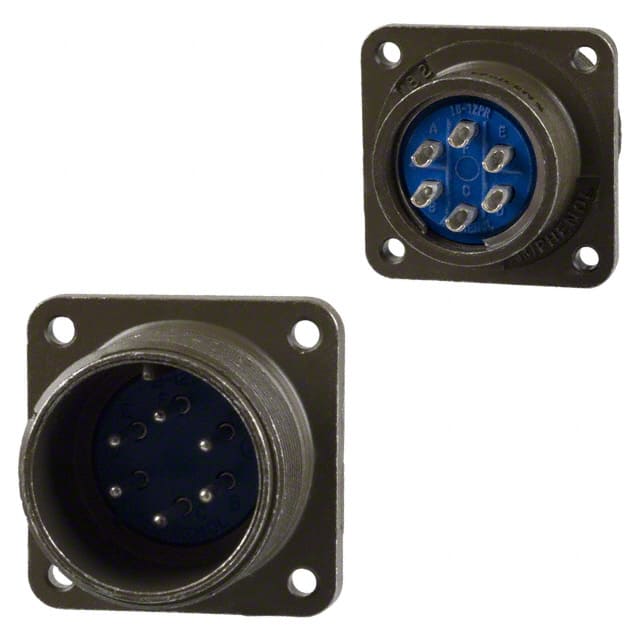 97-3102A-18-12P CONN RCPT MALE 6P SILV SLDR CUP