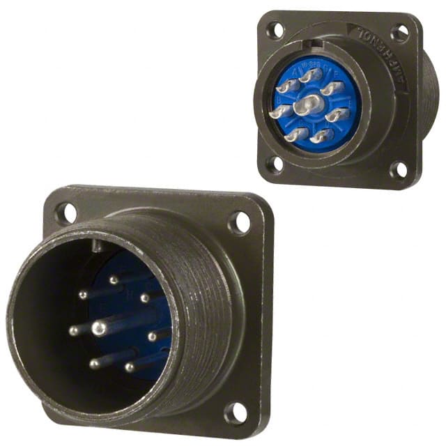 97-3102A-18-8P CONN RCPT MALE 8P SILV SLDR CUP