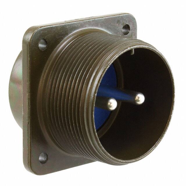 97-3102A-22-1P CONN RCPT MALE 2P SILV SLDR CUP