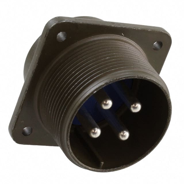 97-3102A-22-22P CONN RCPT MALE 4P SILV SLDR CUP
