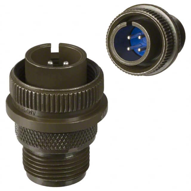 97-3106A-14S-2P(946) CONN PLUG MALE 4P SILV SLDR CUP