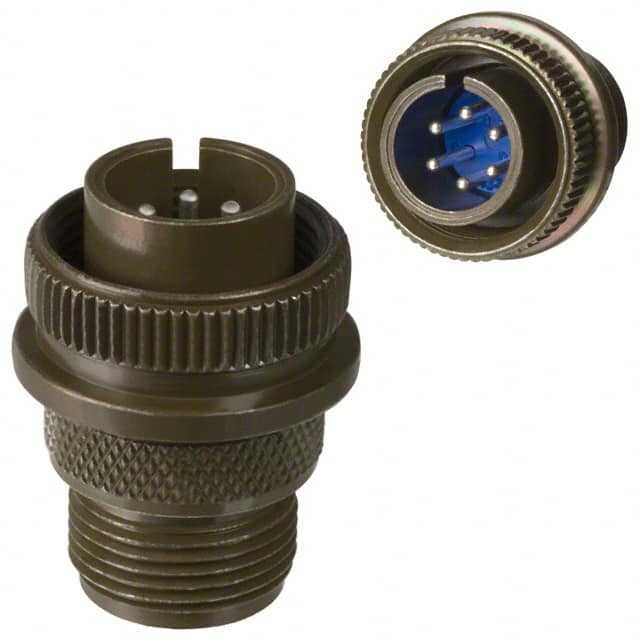 97-3106A-14S-6P CONN PLUG MALE 6P SILV SLDR CUP