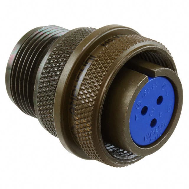 97-3106A-16S-6S CONN PLUG FMALE 3P SILV SLDR CUP