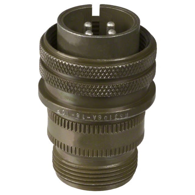 97-3106A-18-10P CONN PLUG MALE 4P SILV SLDR CUP