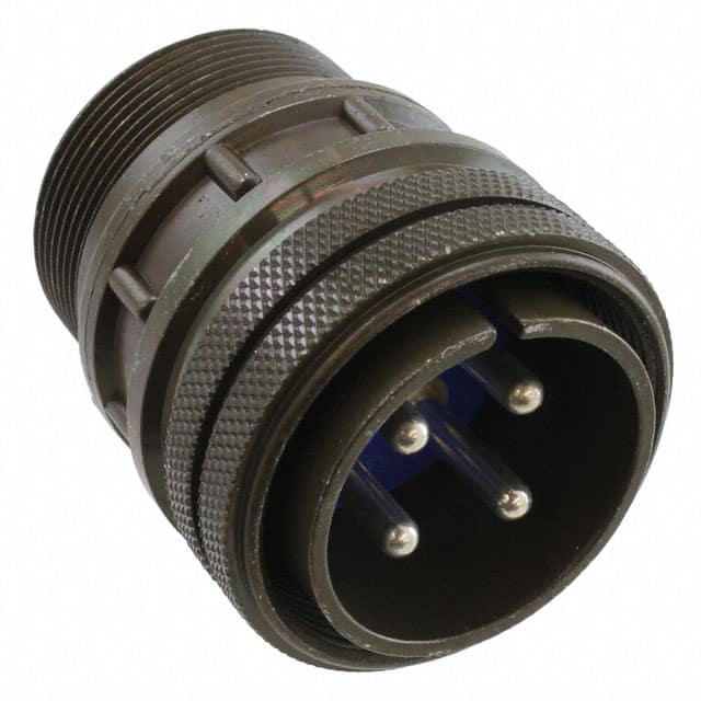 97-3106A-24-22P CONN PLUG MALE 4P SILV SLDR CUP