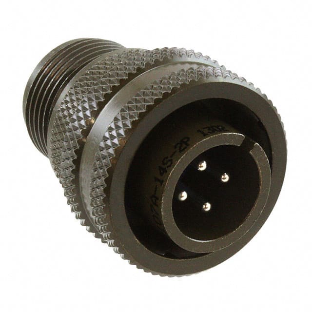 97-3107A-14S-2P CONN PLUG MALE 4P SILV SLDR CUP