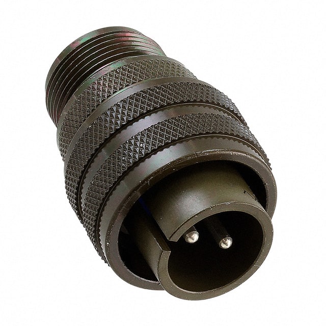 97-3107A-16-11P CONN PLUG MALE 2P SILV SLDR CUP