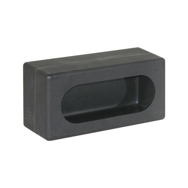 LB383P SINGLE OVAL BLACK POLY LIGHT CAB