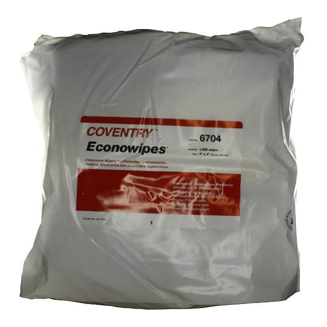 6704 ECONOWIPES CLEANROOM 4X4" 1200PC