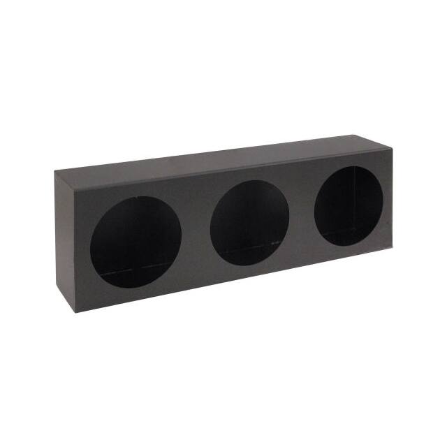 LB6183 TRIPLE ROUND BLACK STEEL LIGHT C