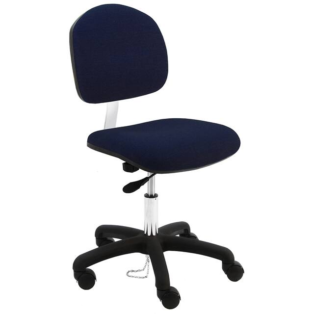 LNS-DF1+NAVY BLUE BENCHPRO FABRIC ESD CHAIR DESK H