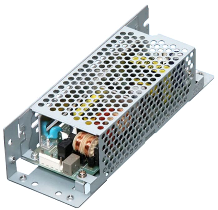 LFA75F-5-SNY The Cosel LFA75F-5-SNY is an enclosed AC/DC power supply offering 75W of power with a 5V dc output at 15A. It features universal input voltage and 80% efficiency.