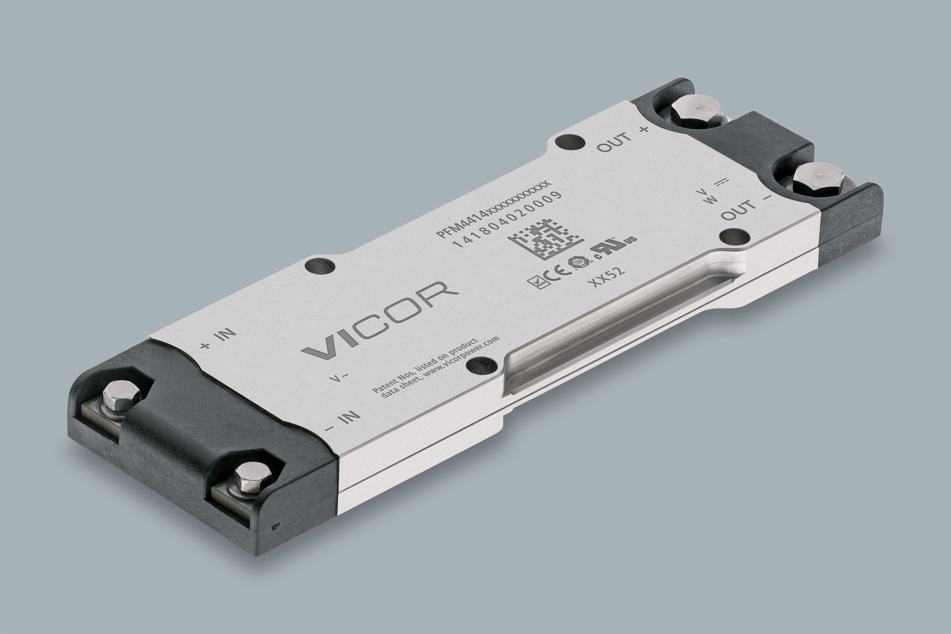 PFM4914VB6M24D0CA0 The Vicor PFM4914VB6M24D0CA0 is a 400W single-phase AC-DC converter component. It offers a wide input voltage range and chassis mount packaging.