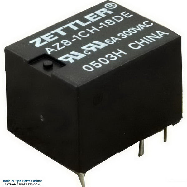 AZ8-1CH-18DE The American Zettler AZ8-1CH-18DE is a power relay with a 6A contact rating and an 18VDC coil. It features a SPDT contact form and through-hole mounting.