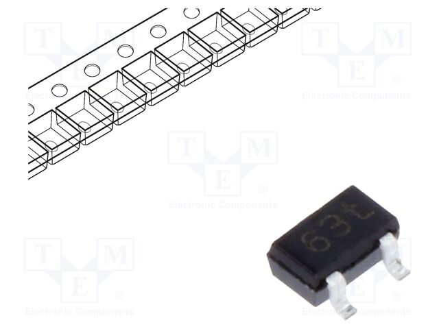 BAS40W,115 The Nexperia BAS40W,115 is a Schottky switching diode designed for SMD mounting. It features a maximum off-state voltage of 40V and a load current of 0.12A.