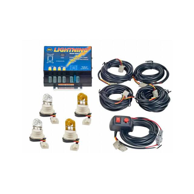 8004-2CCAA LIGHTNING STROBE KIT, 4 OUTLET