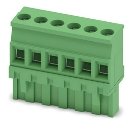 MVSTBR 2.5/6-ST The Phoenix Contact MVSTBR 2.5/6-ST is a 6-position PCB pluggable connector from the COMBICON series. It features a 5.08mm pitch and screw terminal connection.