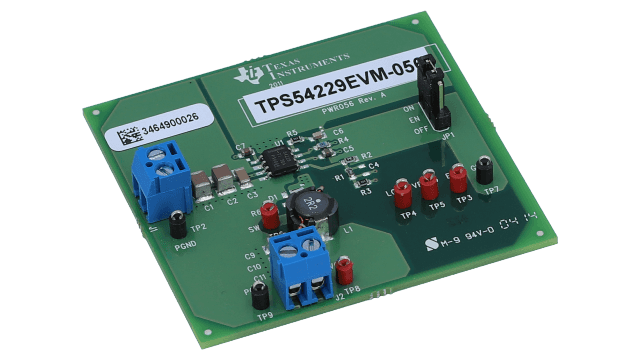TPS54229 The Texas Instruments TPS54229 is a 2-A synchronous step-down DC/DC converter. It operates with an input voltage range of 4.5V to 18V and an output voltage range of 0.76V to 7V.