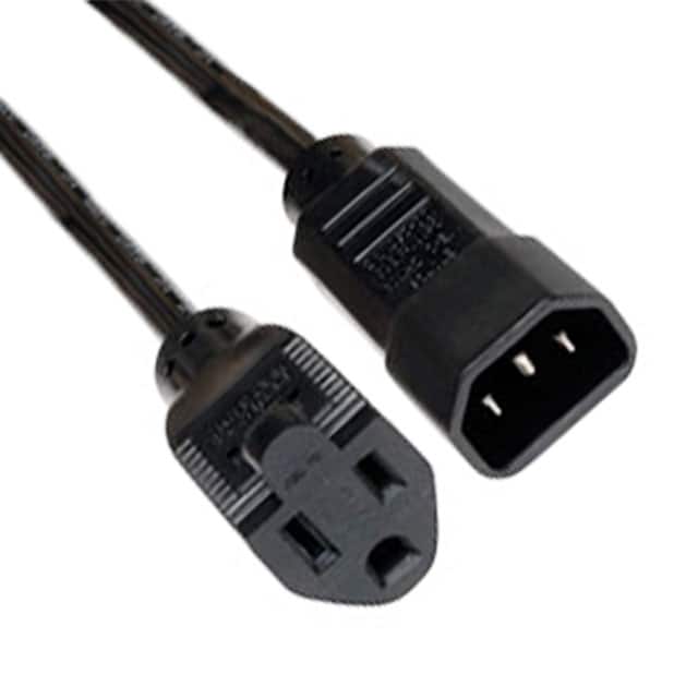P002-001-10A CORD 18AWG IEC320-C14 - NEMA5 1'