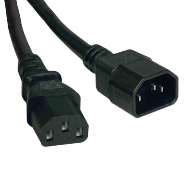 P004-004 CORD 18AWG IEC320C14 - 320C13 4'