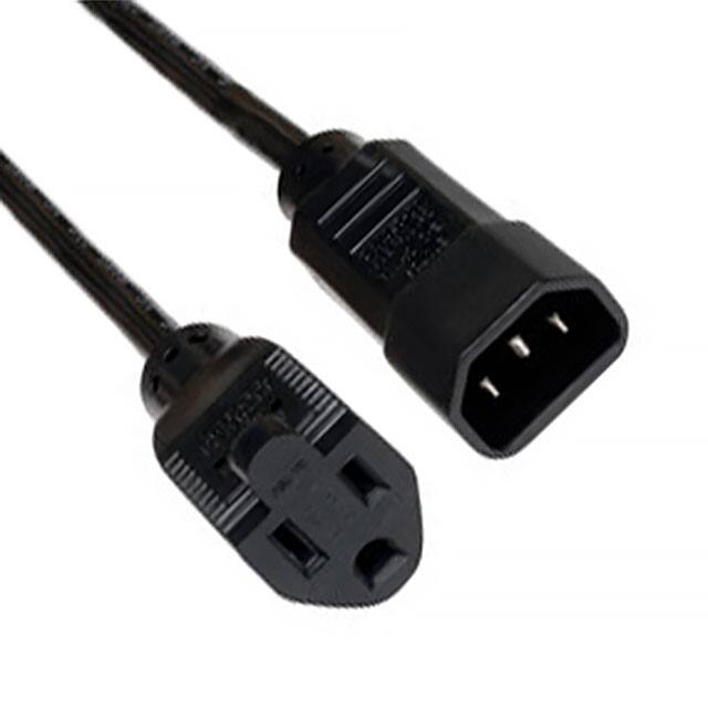 P002-002-10A CORD 18AWG IEC320-C14 - NEMA5 2'