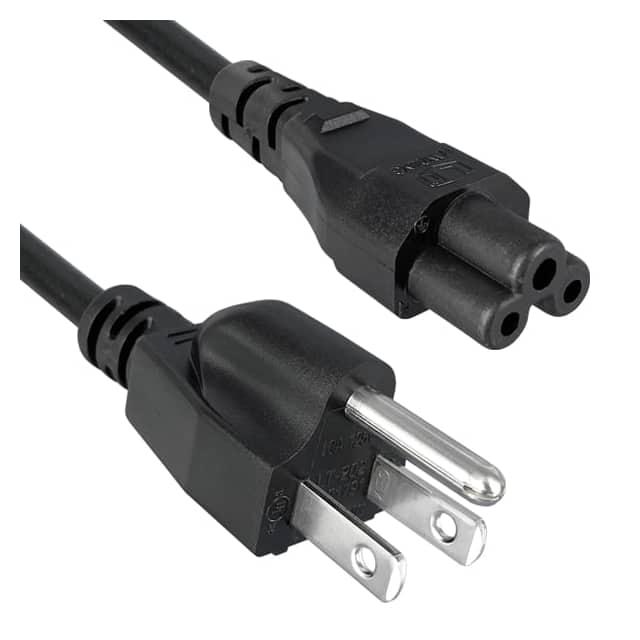 350049-LD01 CORD 18AWG 5-15P - 320-C5 6' BLK