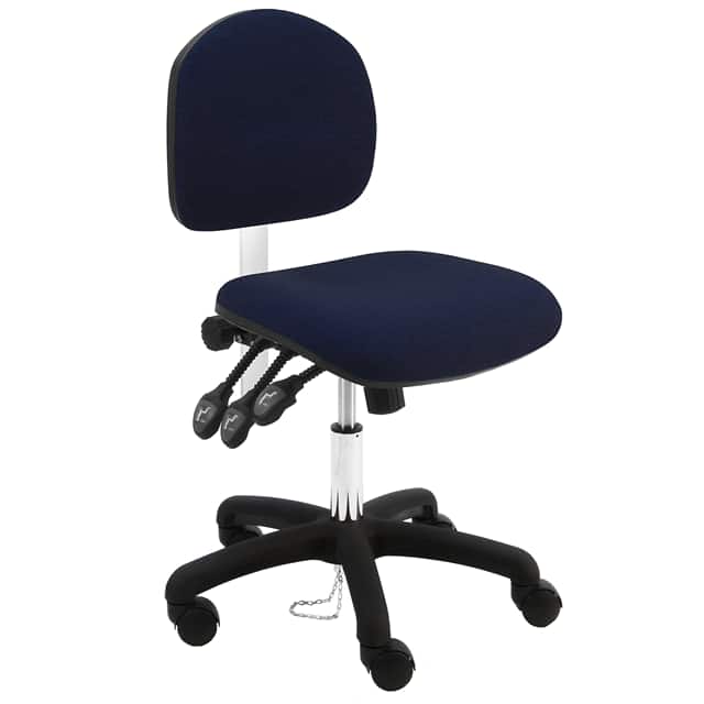 LNS-DF-TLC+NAVY BLUE BENCHPRO FABRIC ESD CHAIR DESK H