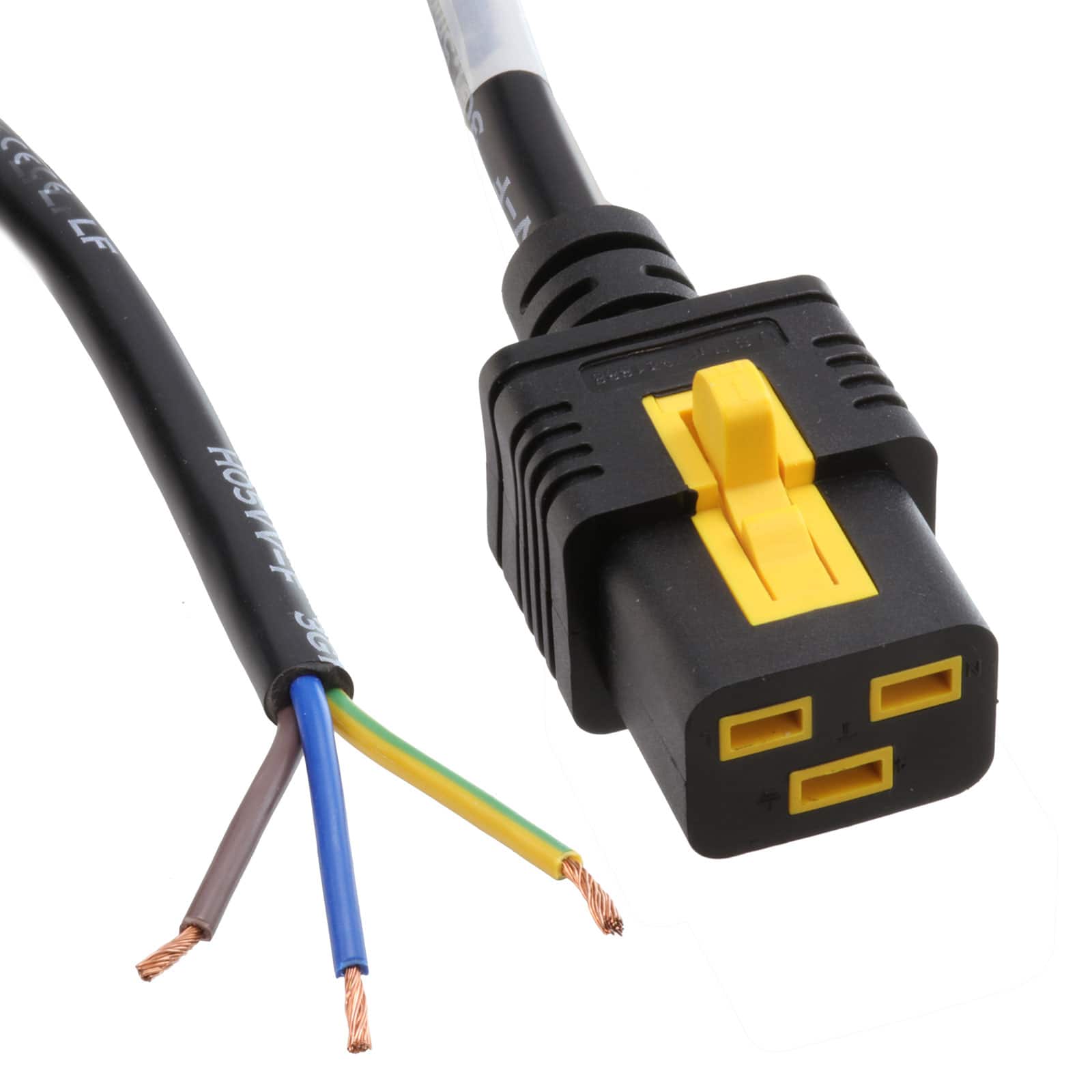 6051.2109 CORD IEC 320-C19 TO CBL 9.8' BLK