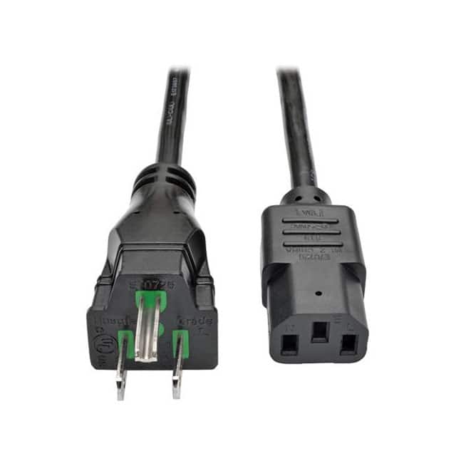P006-003-HG10 CORD 18AWG NEMA5-15P - IEC320 3'