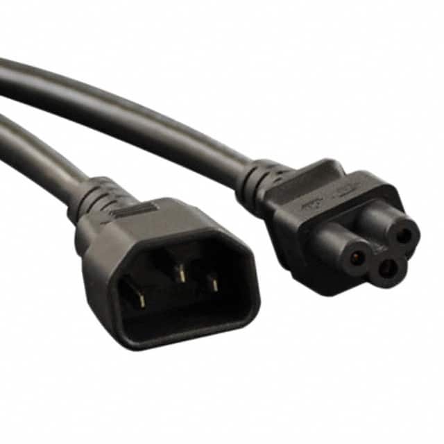 P014-06N CORD 18AWG IEC320-C14 - C5 0.5'