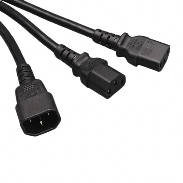 P004-006-2C13 CORD 18AWG IEC320C14 - 320C13 6'