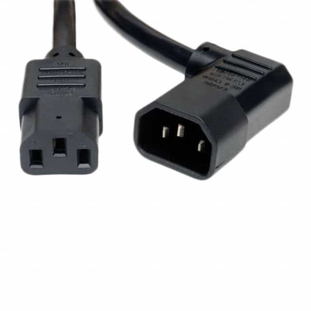 P005-006-14RA CORD 14AWG C14 RA TO C13 6' BLK