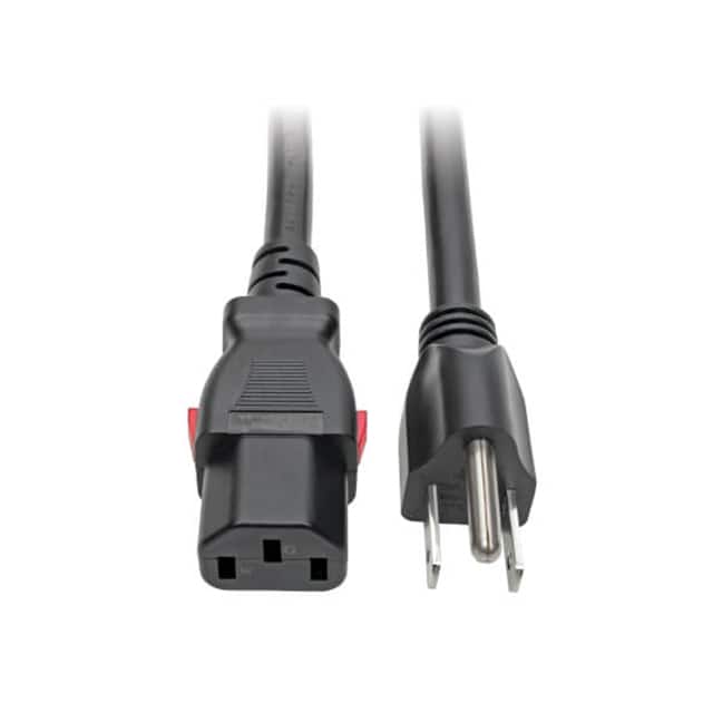 P007-L06 IEC-320-C13 TO NEMA 5-15P POWER
