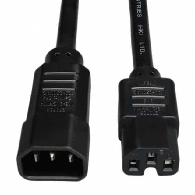 P018-006 CORD 14AWG IEC320C14 - 320C15 6'