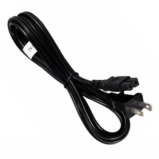 11-00012 CORD 18AWG 1-15P - C7 6.56' BLK