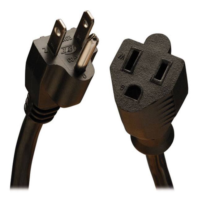 P024-001-13A CORD 16AWG NEMA5-15P - 5-15R 1'