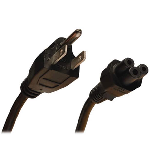 P013-003 CORD 18AWG 5-15P - 320-C5 3' BLK