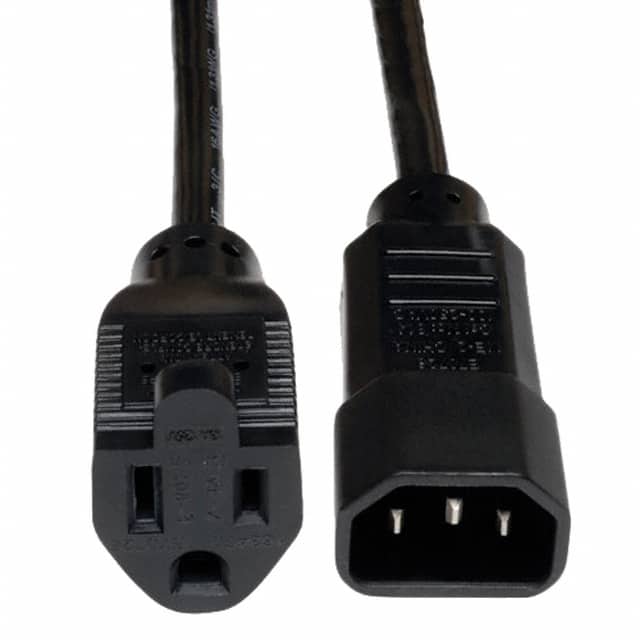 P002-002 CORD 16AWG IEC320-C14 - NEMA5 2'