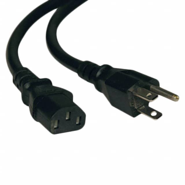 P006-004 CORD 18AWG NEMA5-15P - IEC320 4'