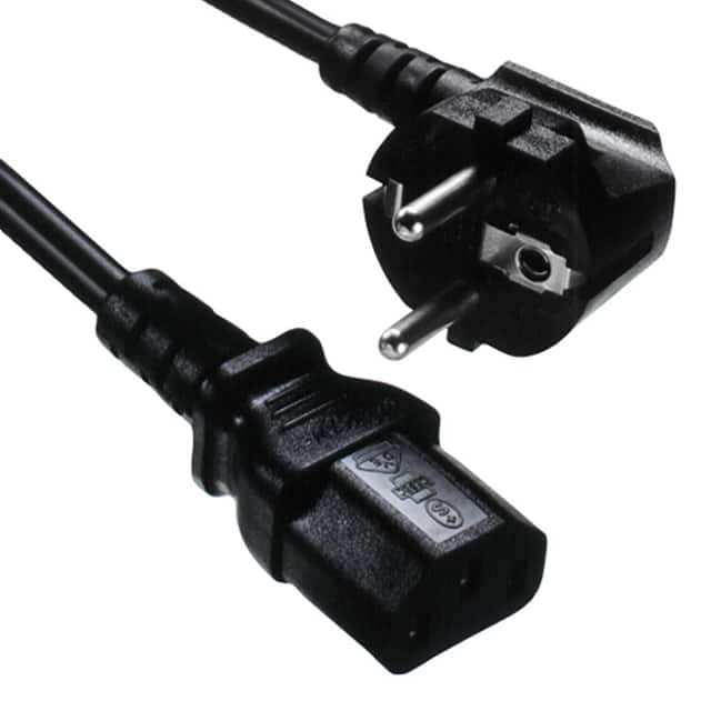 YP22+YC12 CORD CEE 7/7 RA - IEC320-C13 6'
